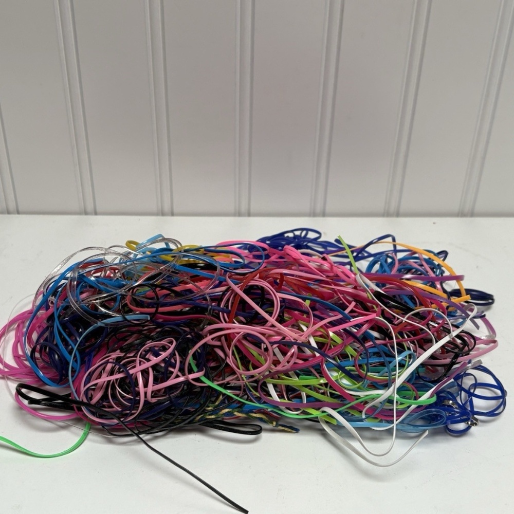 Lot Plastic Lanyard String Lacing Cord String Weaving Lace Y2K Multicolor Craft